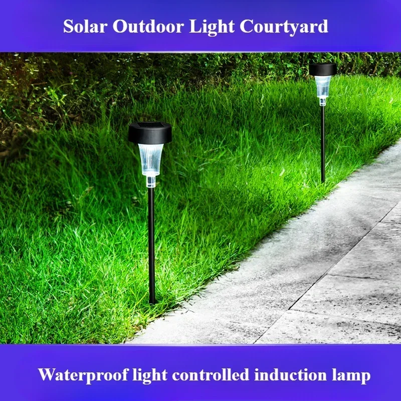 

Solar Outdoor Light Courtyard Waterproof Control Induction Dark Automatic Light Garden Decorative Floor Plug Light