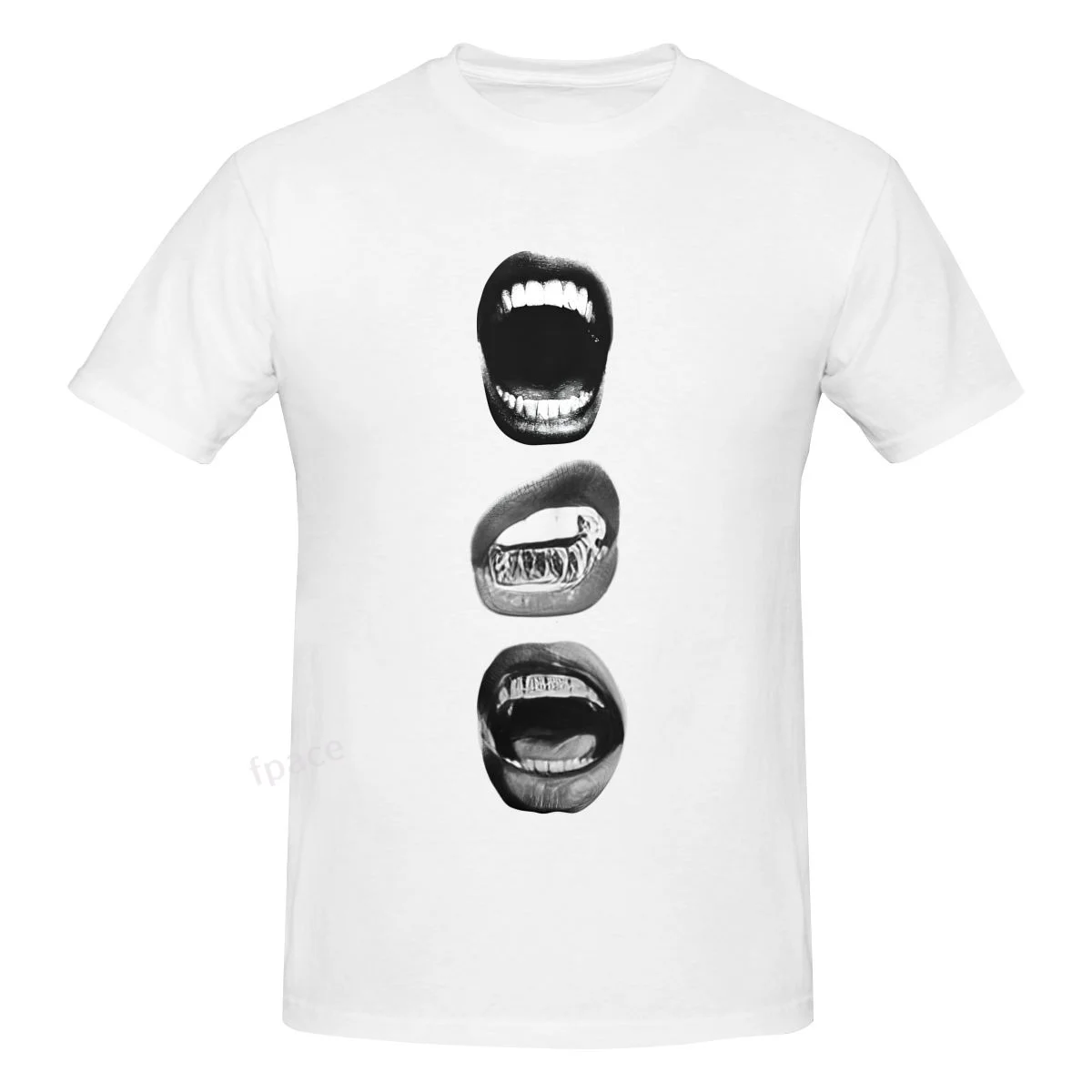

MOUTH Behavioural Art Casual Cotton Summer Men Clothing Tops Men's Basic Short Sleeve T-Shirt