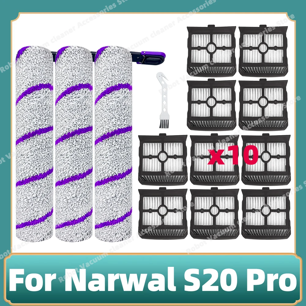 

Compatible For 나르왈 Narwal S20 Pro Vacuum Cleaner Parts Main Roller Side Brush Replacement Accessories