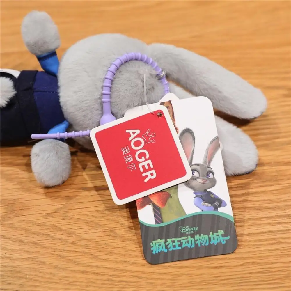 Disney Zootopia Judith Hopps Nick Wilde Plush Doll Keychain Decoration Backpack In-Vehicle Hanging Ornament Friend Birthday Gift