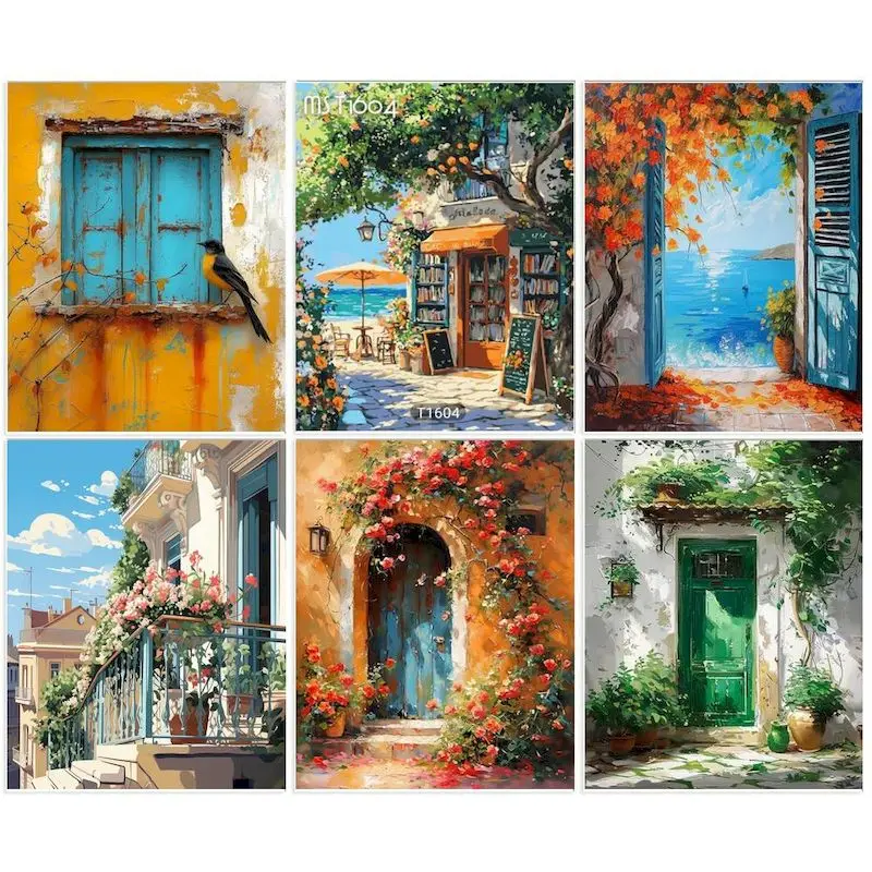 

GATYZTORY DIY Pictures By Number Landsape Cat Drawing On Canvas Painting By Numbers Door Handmade Picture Home Wall Decor