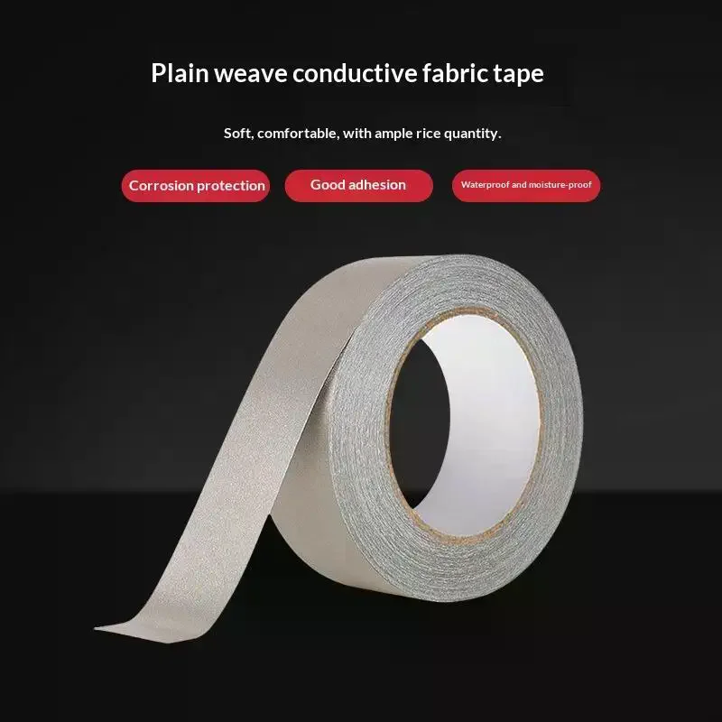 20M Tape Double Conductive Fabric Tape 5mm~50mm Width Single-Sided Laptop Cellphone LCD EMI Shielding Adhesive Tape
