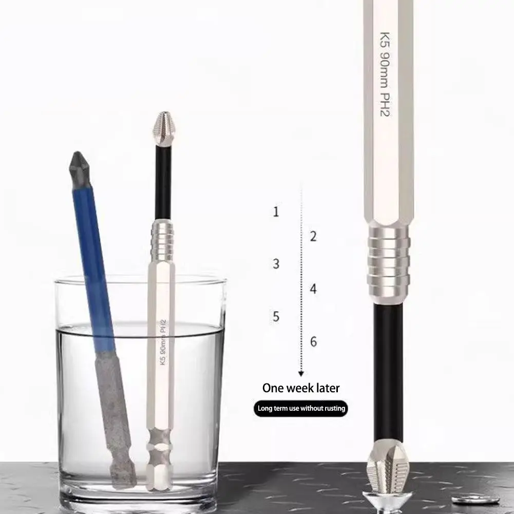 5/7Pack Anti Impact And Anti Slip Batch Head Threaded Cross Magnetic Drill Head Upgraded Magnetic Phillips Screwdriver Tool