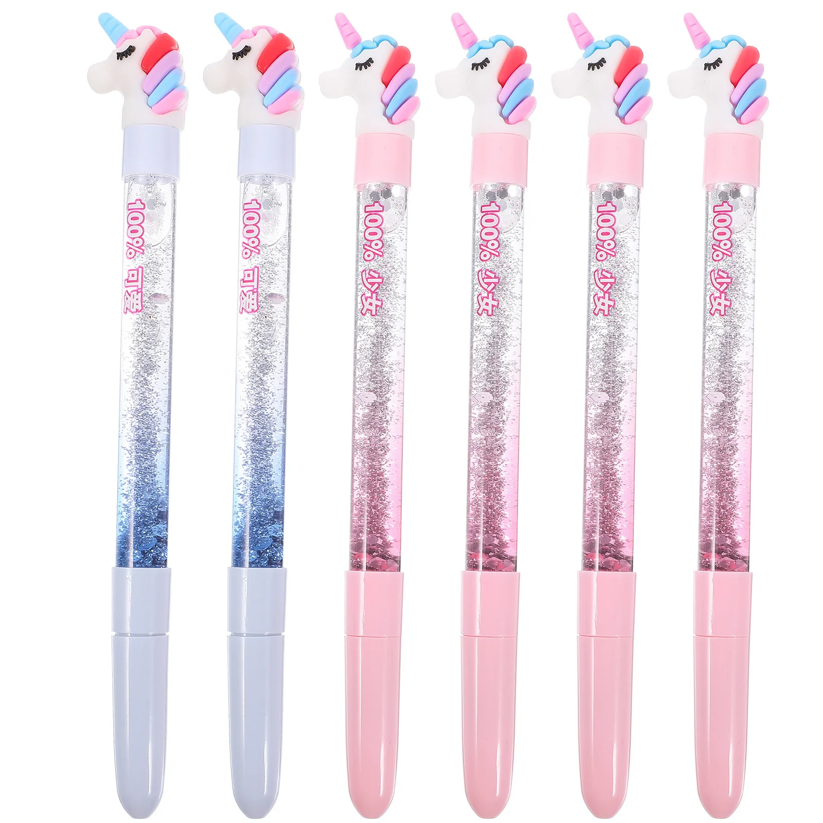 

6Pcs Pens Smooth Writing Cartoon Pens for Students Lovely School Writing Stationery Birthday Gel Pen