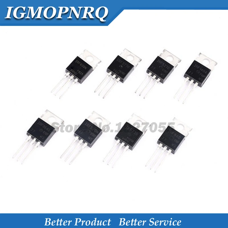 10PCS IRF510 IRF520 IRF540 IRF640 IRF740 IRF840 IRF630 IRF630N TO-220 IRF510N IRF540N IRF530N IRF640N IRF730 IRF710 IRFf9540 NEW