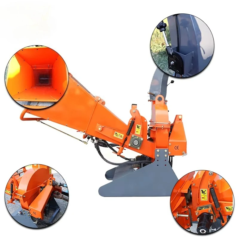 Customizable Heavy Duty Wood Chipper Shredder Mulcher 6.5hp Home Garden Branches Crusher Forestry Machinery