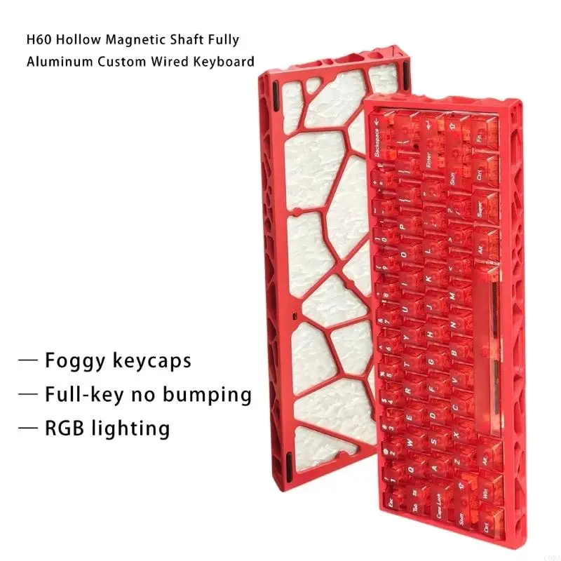CORA High Sensitivity Switches Corded Keyboard Fast Typing Aluminum Housing