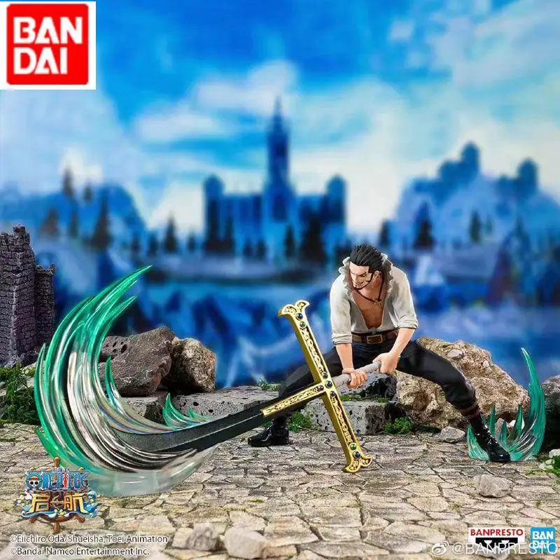 Bandai Banpresto Stuk DXF Luffy Ace Zoro Dracule Mihawk Edward Newgate Figuur Model Anime Pop Speelgoed Kid Gift Desktop Ornamenten