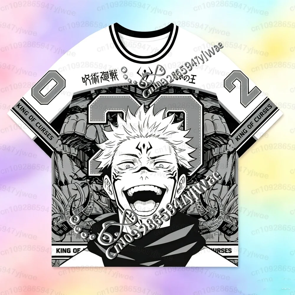 26 Sommer Herren Kinder Jersey Jujutsu Kaisen Satoru Gojo Yuta Megumi Kurzarm T-Shirt Anime Fan Tee Herren Damen Kinder T-Shirt – Detail 4