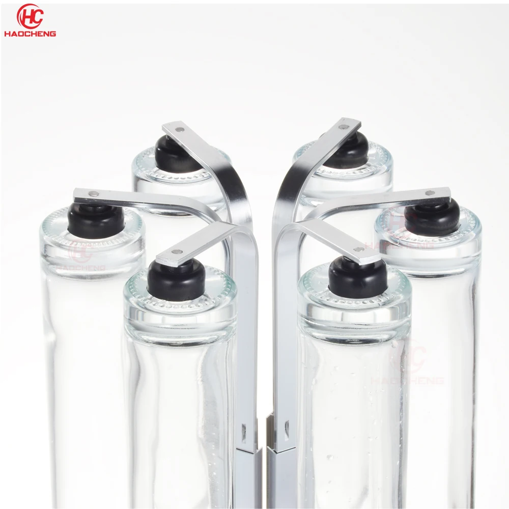 Hot Sales Silver Rotate Perfume Bar Dispenser 6pcs 375m for Deco Wedding Perfume Bar