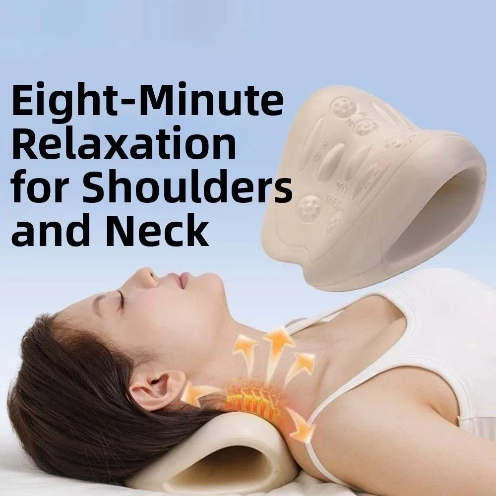 Ergonomic W-Curve Butterfly-Shaped Chiropractic Pillow Acupressure Massage Nodes Neck and Shoulder Relaxer