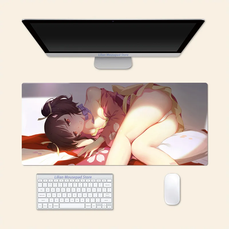 Mumei Large Mouse Pad Anime Office Mousepad Creative Game Desk Mat Gift