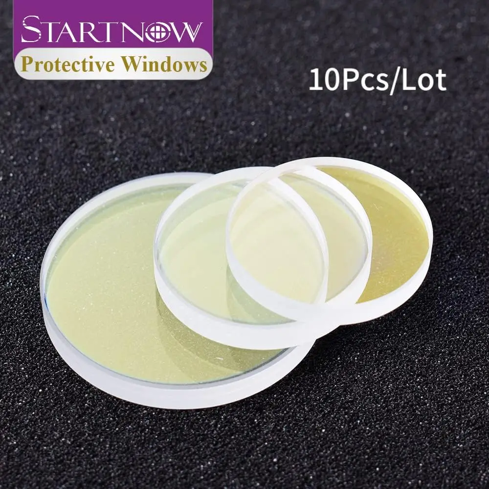 Startnow-Lentille de protection pour soudage laser à fibre, 10 pièces/lot, diamètre 20mm, épaisseur 2mm, 20x2(10 pièces)