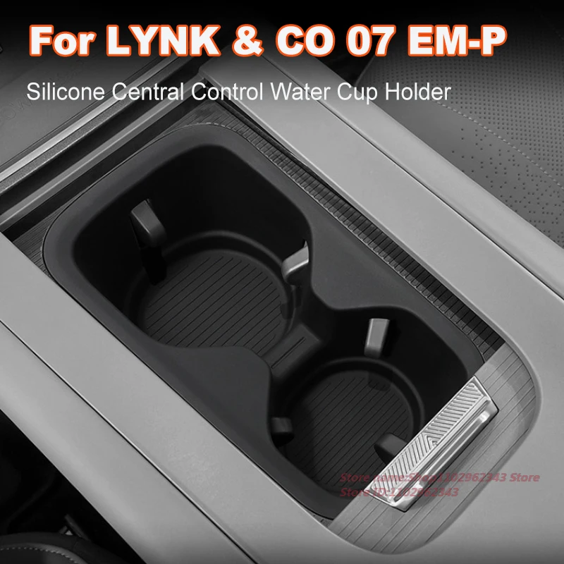 

Silicone Central Control Water Cup Holder Seat Cover for LYNK & CO 07 EM-P Non-Slip Mat Car Interior Accessory Protective