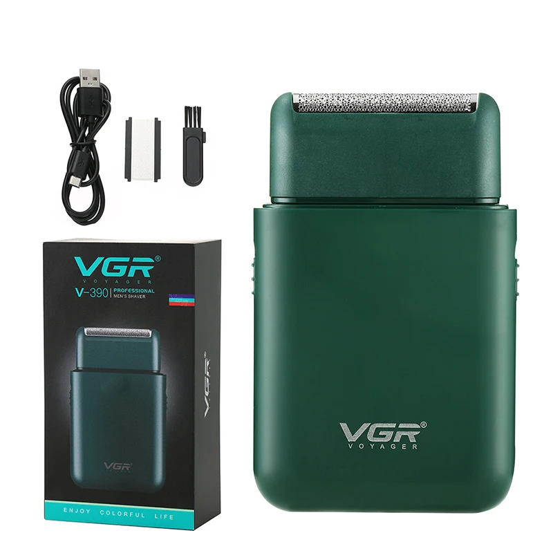 VGR Electric Shaver Professional Beard Trimmer Shaver Push White Reciprocating Shaver V-390 Convenient to Carry Shaving Machine