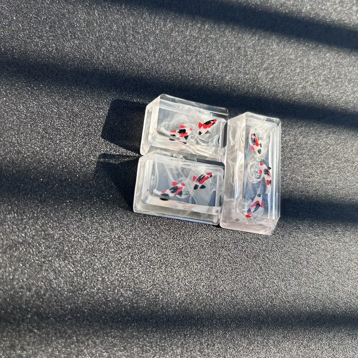 KOI Resin Keycaps 1.25U Ctrl ALT FN 1.5X TAB 2U Backspace 2.25u Enter 2.75U Right Shift 6U Spacebar Cherry Profile Customize Cap