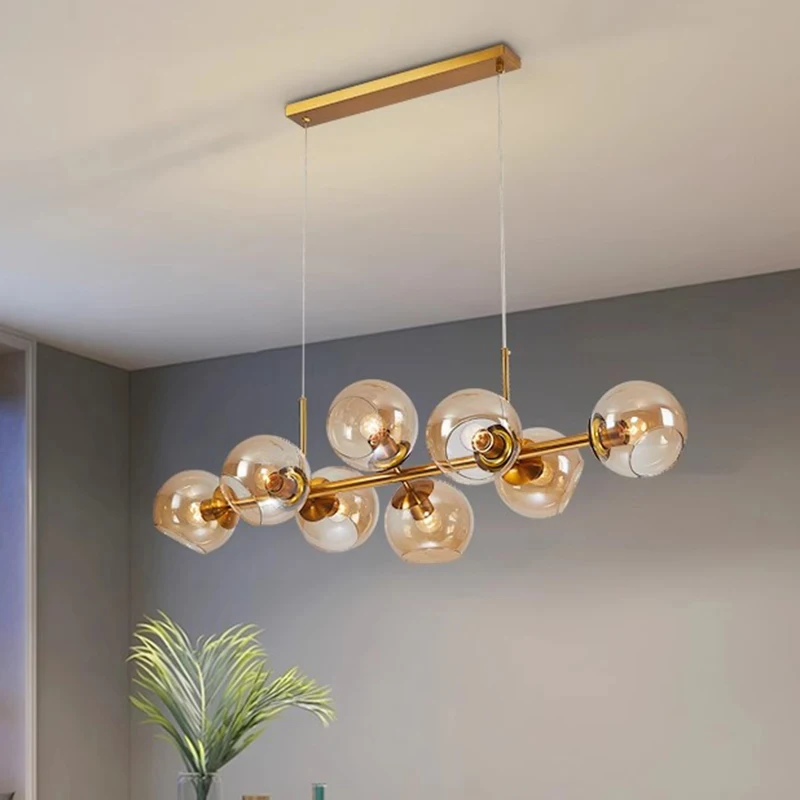 Nordic Home Decor ห้องรับประทานอาหารโคมไฟจี้ไฟในร่มโคมไฟเพดานแขวนโคมไฟระย้าโคมไฟสําหรับห้องนั่งเล่น