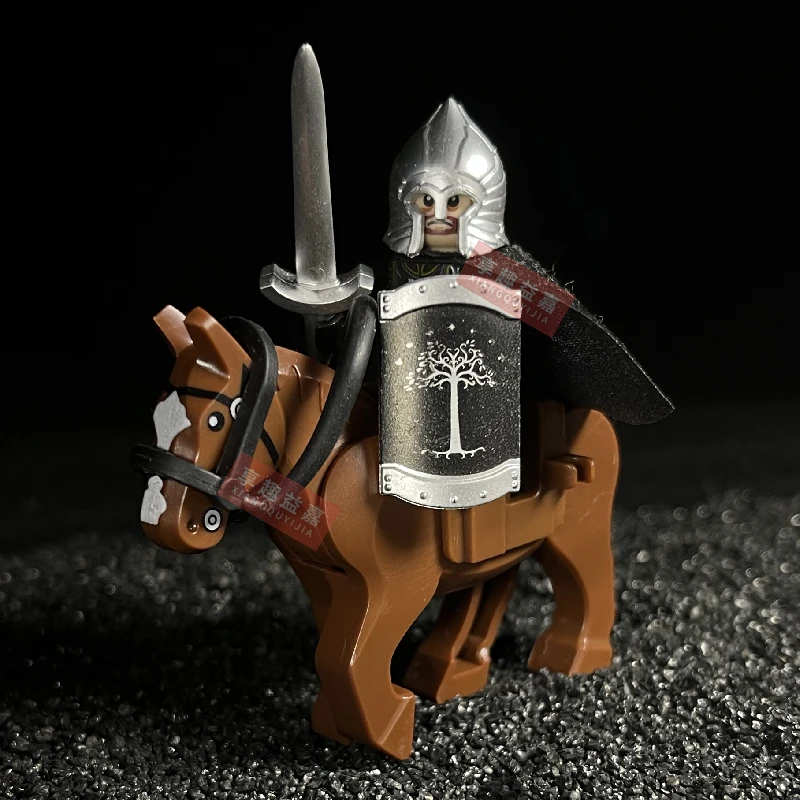 Medieval Gondor Cavalry Movie character DIY Building Blocks mini action toy figures Assemble Bricks Children toys Gifts