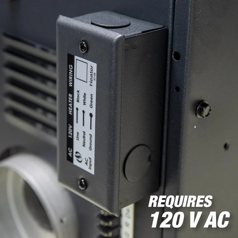 Sig. Riscaldatore F 260560   Riscaldatore per unità a gas naturale Big Maxx MHU80NG, 80.000 BTU, nero