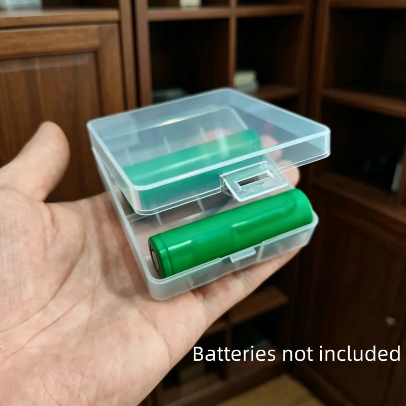 2/4/6PCS 18650 Battery Storage Case, fits 4pcs 18650 batteries. Made of thickened PP material, sturdy, durable and portable
