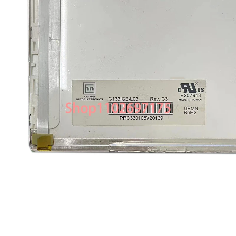 Original A+ 13.3INCH G133IGE-L03 1280(RGB)×800, WXGA  113PPI WLED LCD Display For Industrial Display Panel