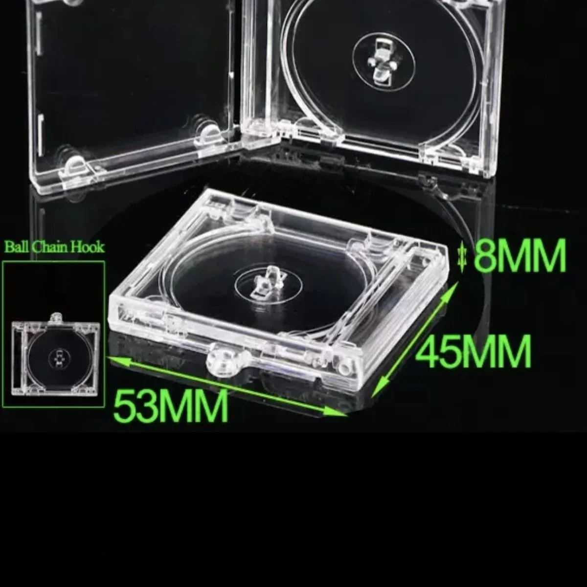 Unlock Creativity & Music with NFC Smart Backpack Clip DIY Keychain - Mini CD Box Gift for Festivals Parties Personalized Decor