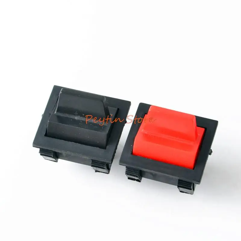 2Pcs 31x25cm 15A 250V/20A 125V Black Red 4Pin Rocker Switch Fit for Engine Generator
