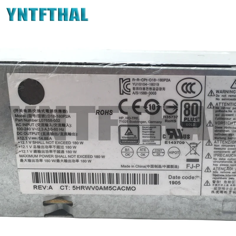 Psu L07658-001 PA-1181-3HB Pc005 901764-001 pa-1181-3ha D18-180P1A L08404-002 180w 280 g3 400 g5 600g3新品