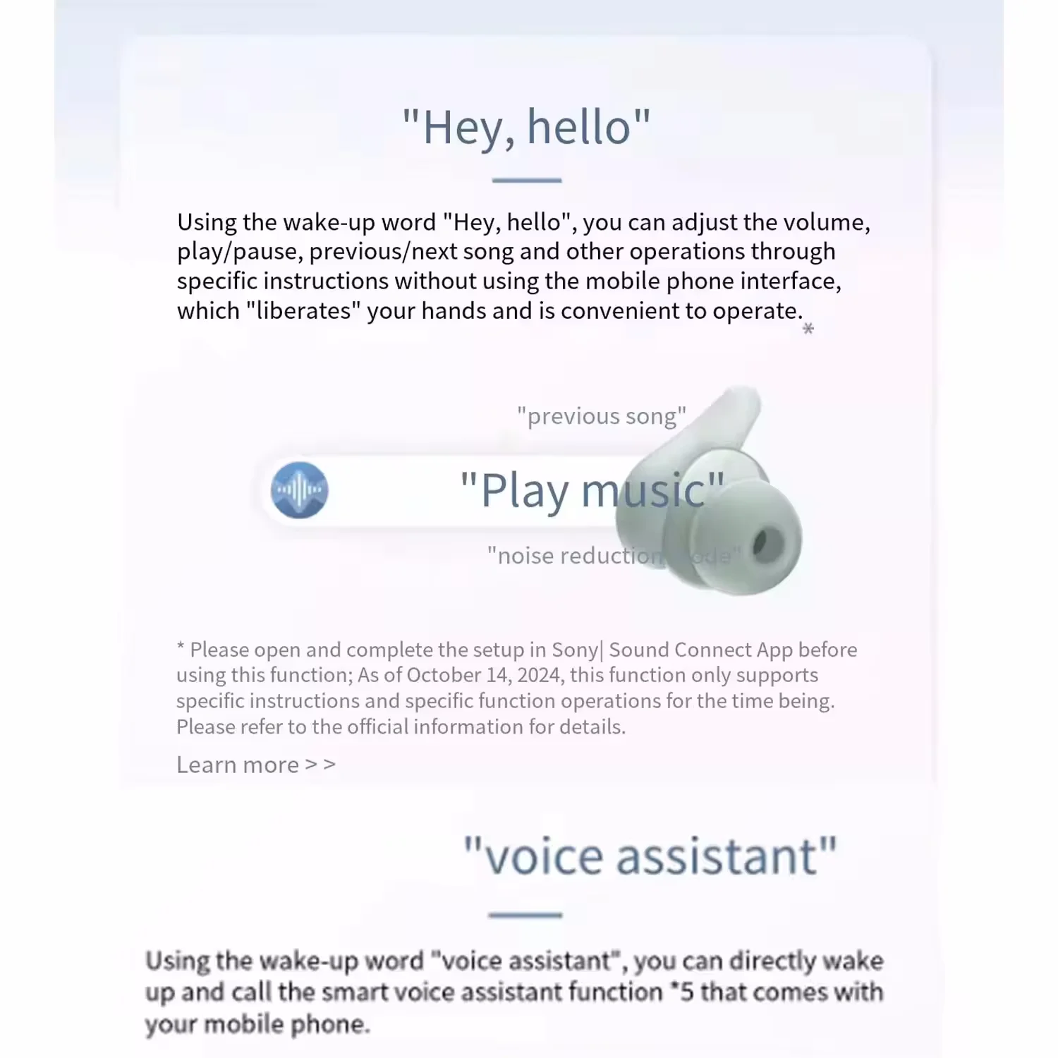 For Sony LinkBuds Fit Noise Reduction Wireless Headphones Noise Reduction In Ear Immersive HIFI Sound Headset for Android iPhone