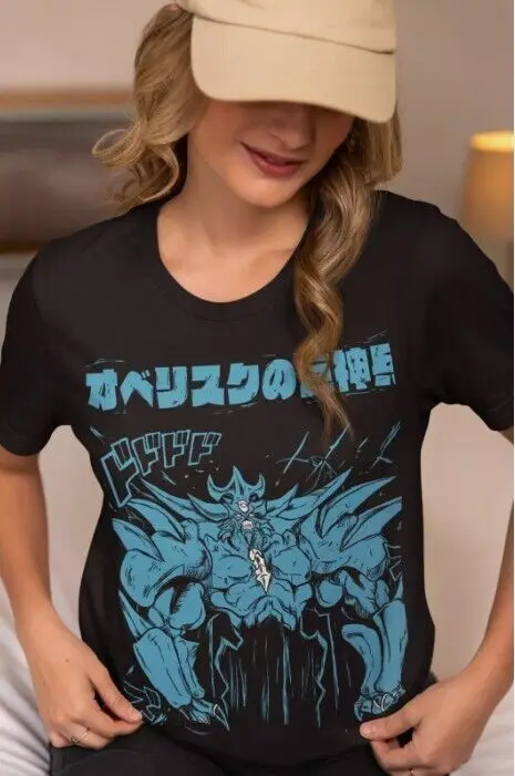 Obelisk T-Shirt The Tormentor Kaiba Yu Gi Oh Yu-Gi-Oh Black shirt All Size