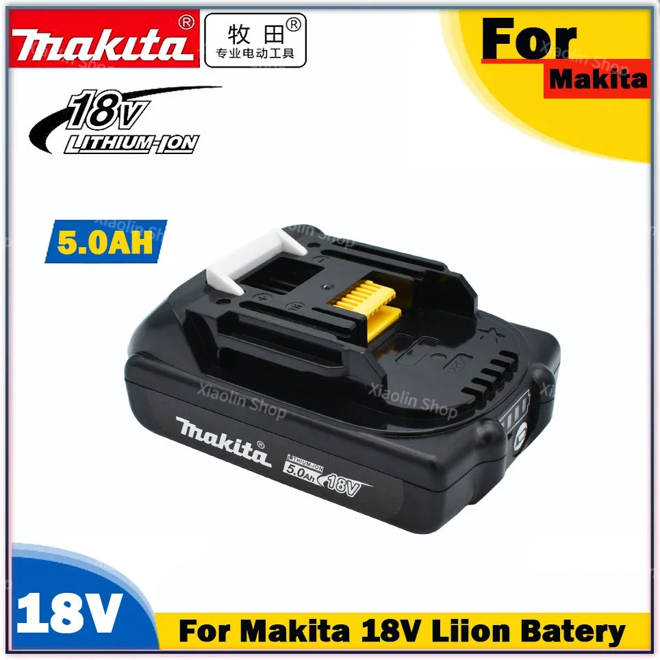 

Makita Rechargeable 18V 5.0Ah Li-Ion Battery For Makita BL1830 BL1815 BL1860 BL1840 194205-3 Replacement Power Tools Battery