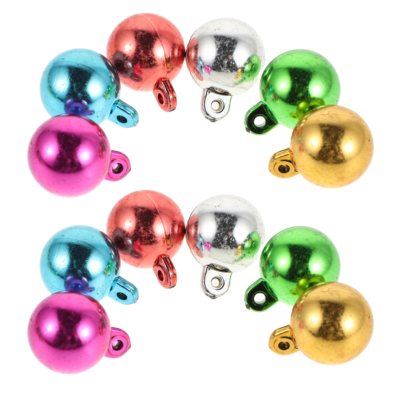 

100 Pcs Colorful Plastic Light Bulb Beads for Christmas Crafts Jewelry Making Round Shaped Festive Decorations Holiday Ornaments