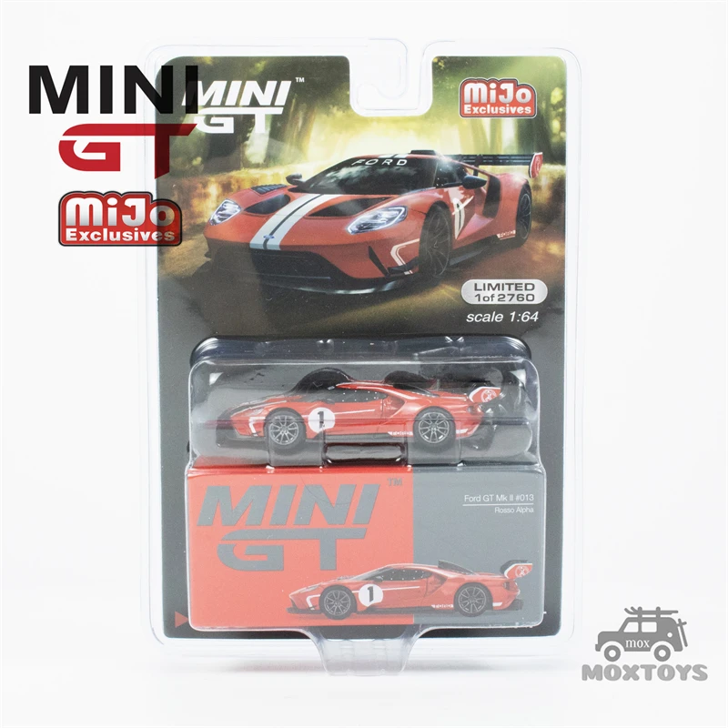 

Эксклюзивная модель автомобиля MINI GT Mijo 1:64 Ford GT MK II #013 Red Alpha Red LHD