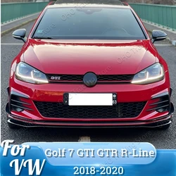 ABS Front Bumper For Volkswagen Golf 7 MK7 GTI R Rline 2012-2017 Splitter Lip Spoiler Protector Cover Car Body Kit Accessories