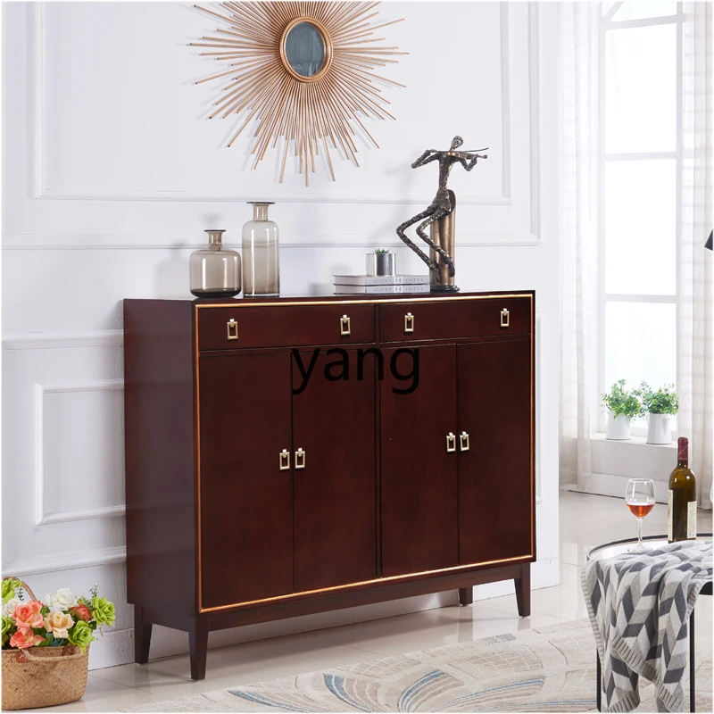 CX Small Apartment Household Storage New Chinese Style Sideboard Cabinet Painted Furniture Hand Painted Curio Cabinet