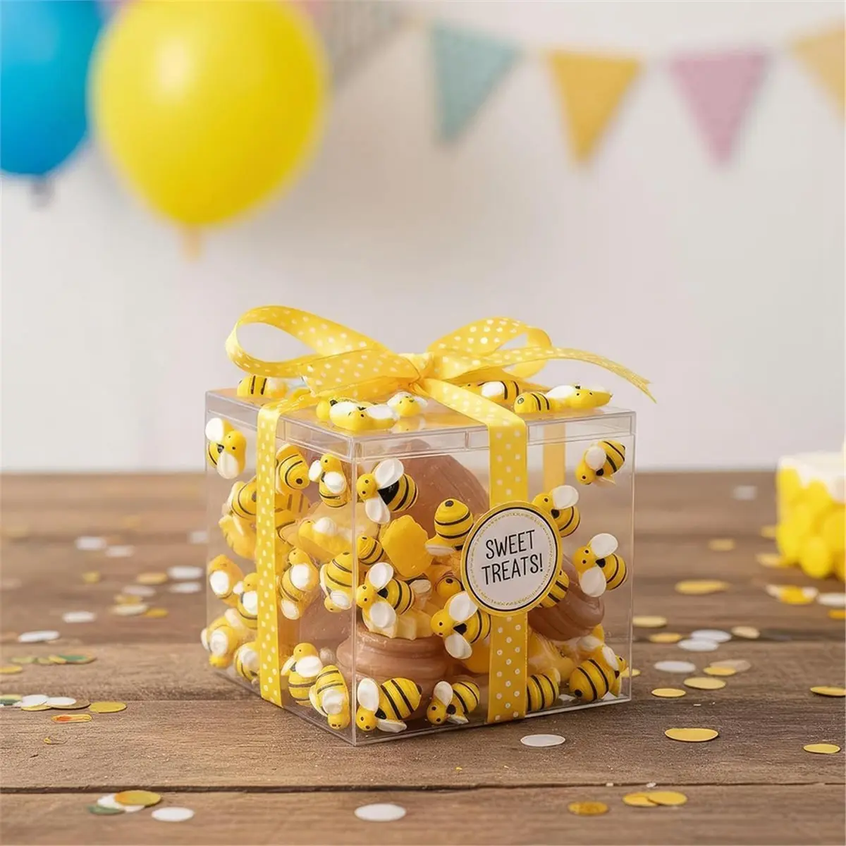 Décorations d'abeilles en résine LUCK, 40 pièces en 3 tailles - Idéal pour les travaux manuels, les fêtes sur le thème du miel et les projets éducatifs