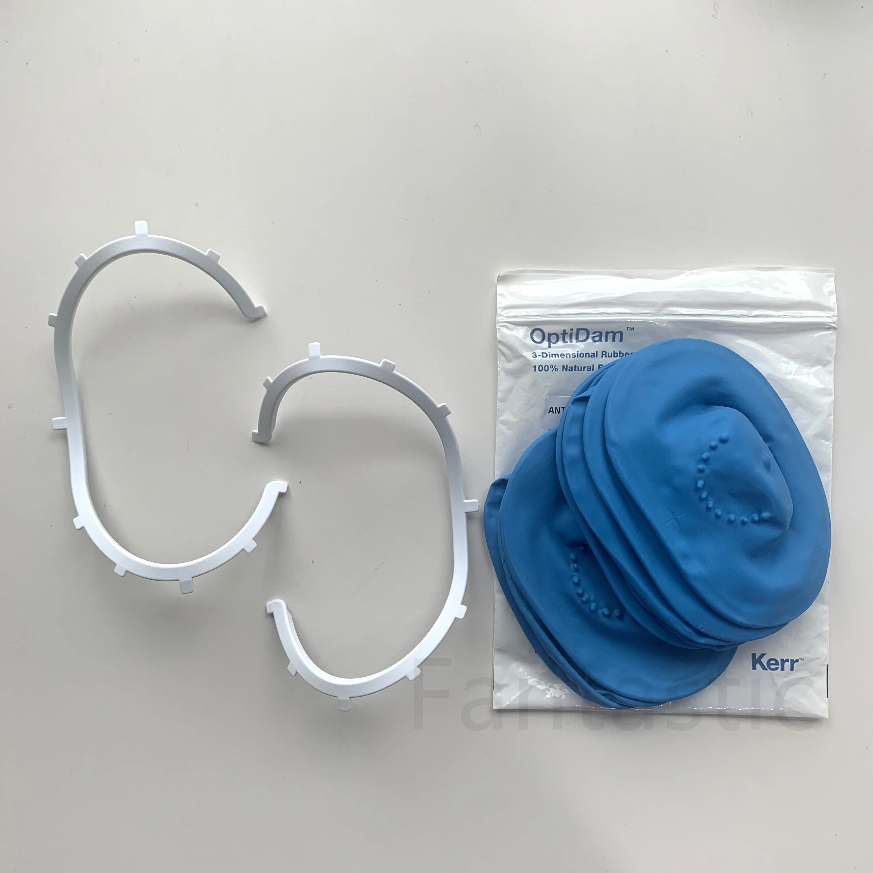 Dental OptiDam 3D Rubber Dam KERR Posterior Anterior Latex Natural Rubber 3-Dimensional Shape Nipple Design Front Teeth Molar