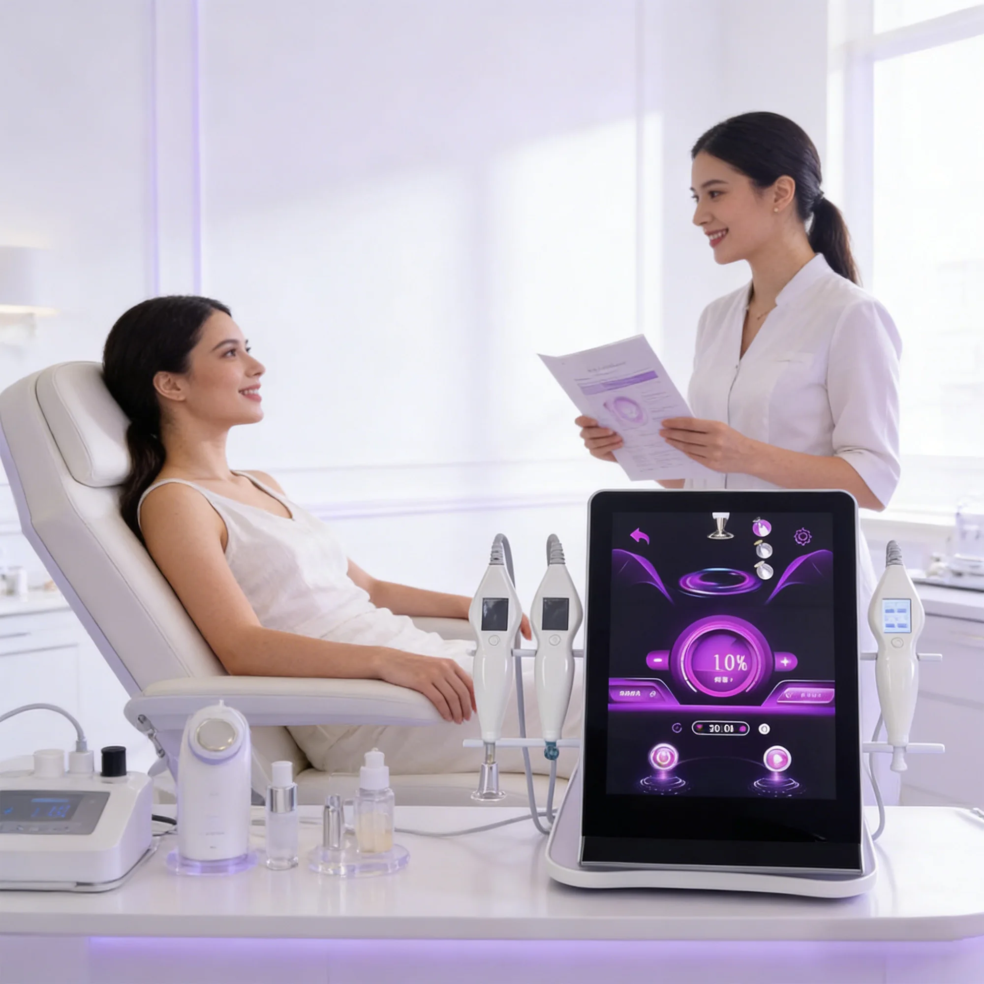 

Cold and hot machine, used for quickly removing wrinkles, smoothing inflammation, and brightening skin salon/home use