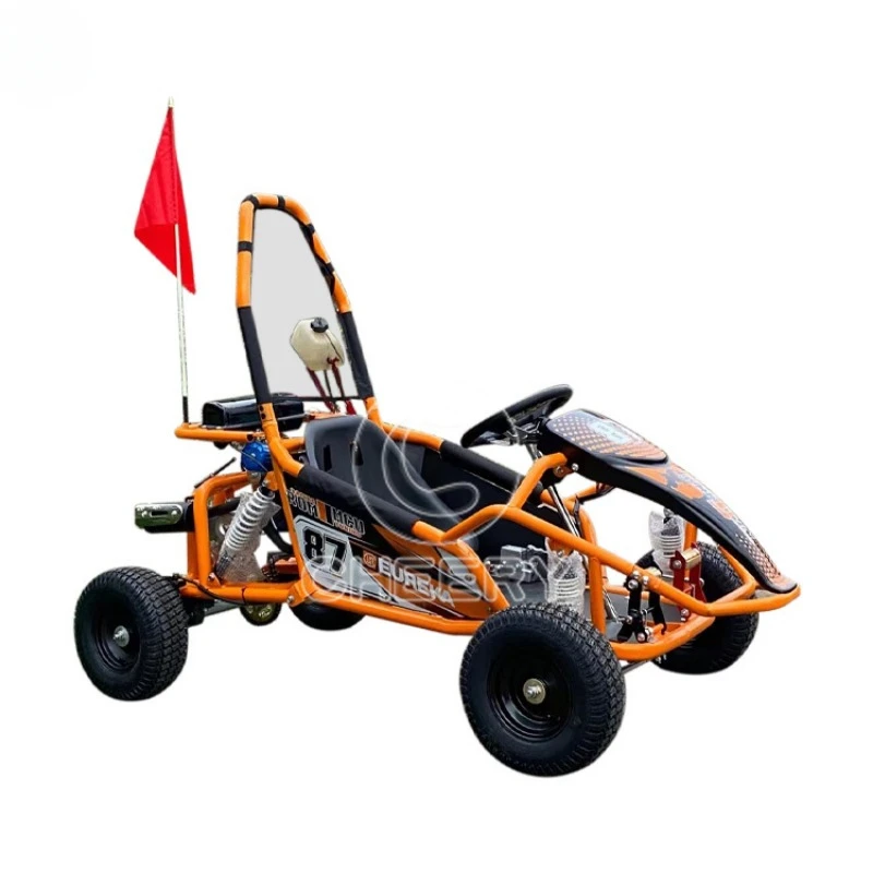 Hot sale racing karting cars 4 wheel 125cc petrol off road go kart buggy for kids and adults