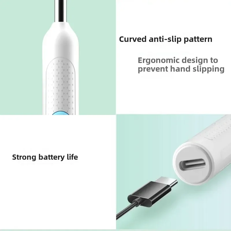 Wireless Ear Wax Removal Tool with Camera Safe Silicone Ear Cleaner for Kids Adults Visual Otoscope Endoscope Earpick - Image 4