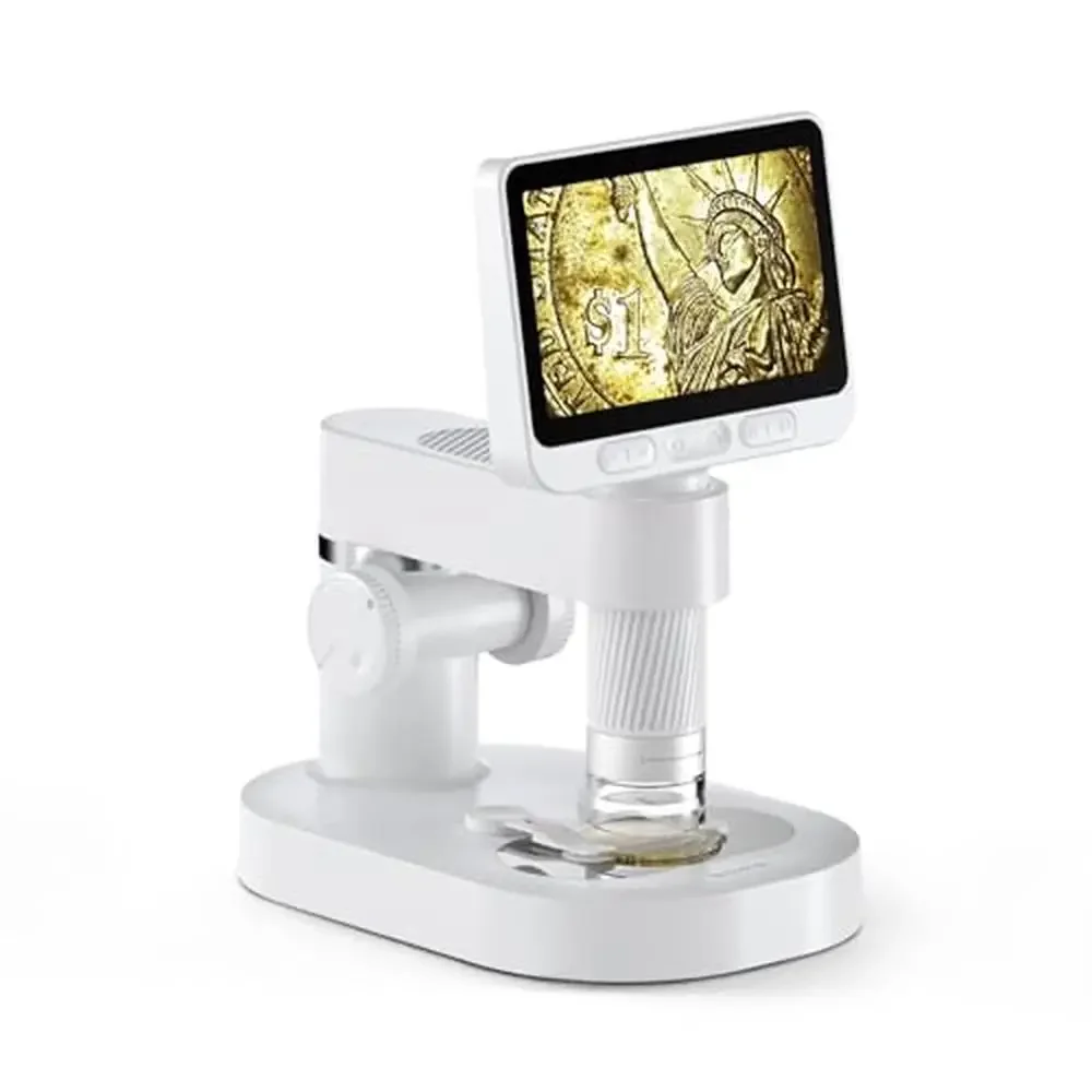 

Digital Coin Microscope 1600X 1080P HD Magnifier M2B RGB LED Adjustable Light Zoom Pocket Size