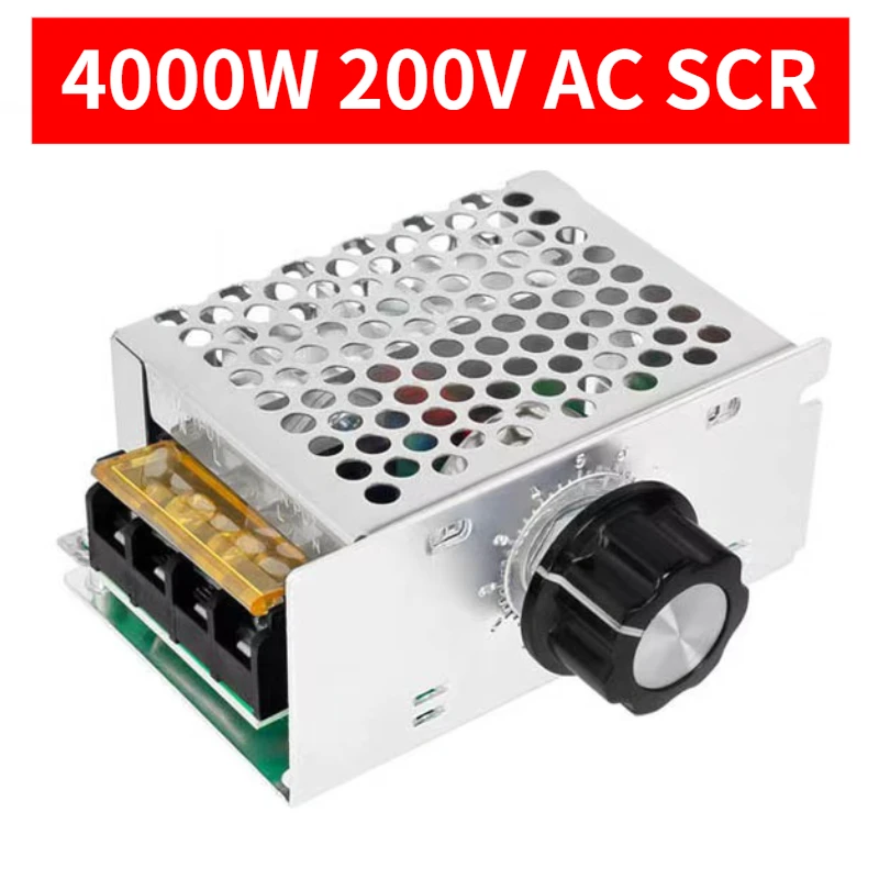 4000W 220V AC SCR Voltage Regulator Dimmer Electric Motor Speed Controller