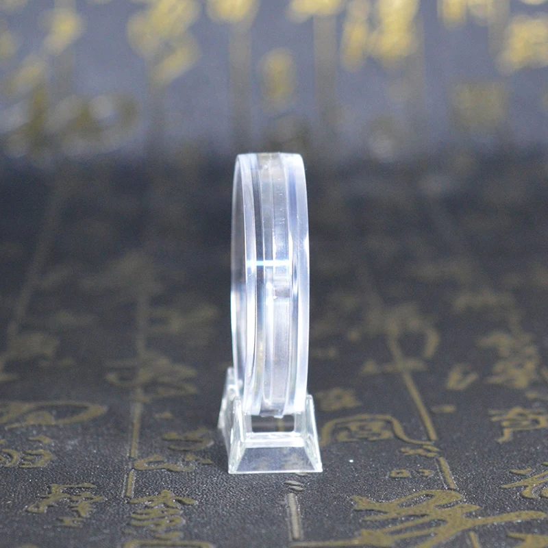 № Transparent Coin Holder Capsule Case Storage Box With Stand For Collectable Medals Coin Collection Home Supplies