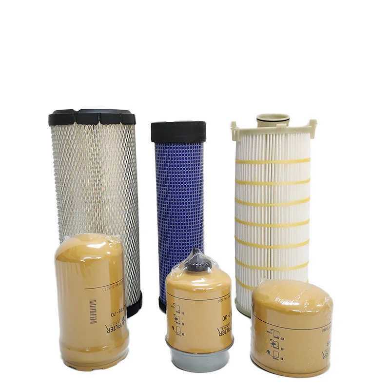 For Caterpillar Cat E305.5e 306e 306e2 Air Filter Oil Water Hydraulic Return Pilot Filter Excavator Accessories