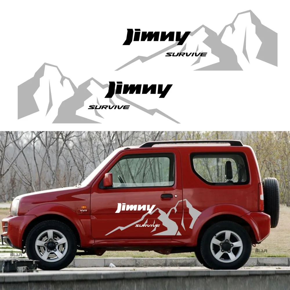 

For JIMNY Car Stickers and Decals Mountain Graphics Vinyl Auto Side Body Decor Sticker Vinyl Decals For Suzuki Jimny