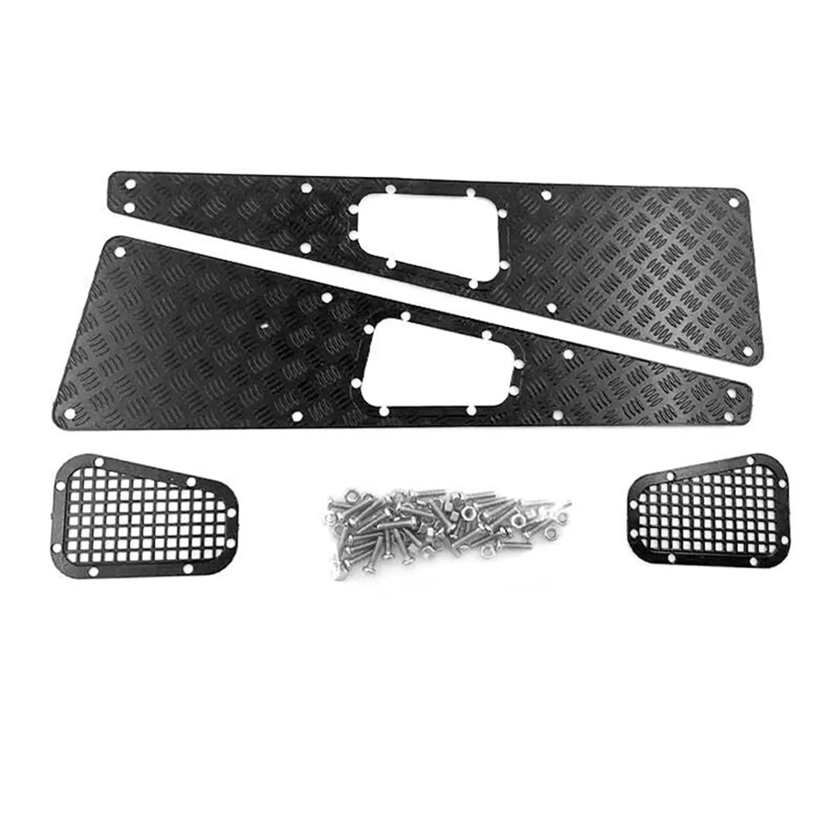 10X Metal Anti-Skid Plate Intake Grille for -4 TRX4 1/10 RC Crawler Upgrade Parts Accessories