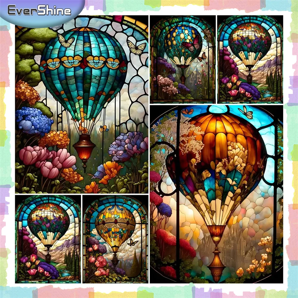 Ever shine 5d Diamant Malerei Heißluft ballon DIY Hobby Mosaik Landschaft Verkauf Glasmalerei 30*40 Stickerei Blume Neujahr Geschenk