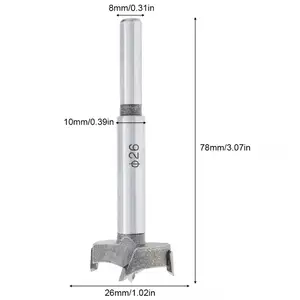 Ahşap ligi, ahşap için matkap uçları, şişe açacağı alçıpan, ahşap tahta, 15mm, 16mm, 18mm, 20mm, 21mm, 22mm, 23mm, 24mm, 25mm, 26mm, 28mm, 30mm, 32mm, 35mm delme makinesi 7 en çok satılan, matkap, 27 mm) - no. 4