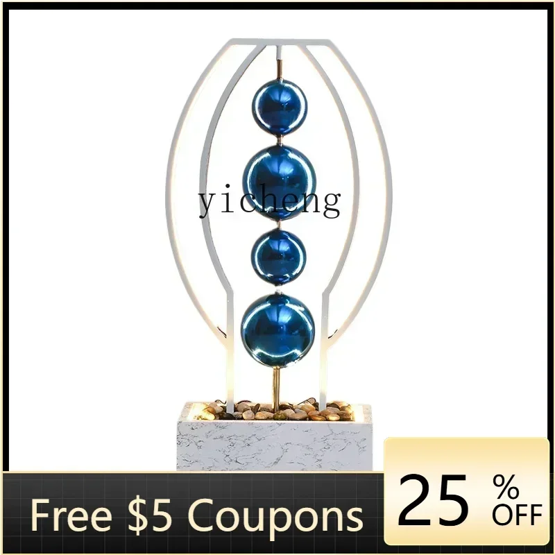 BJ-9   Light Luxury Living Room Modern Water Feature Decoration Circulation Floor-to-ceiling Flowing Water Ornament Entrance
