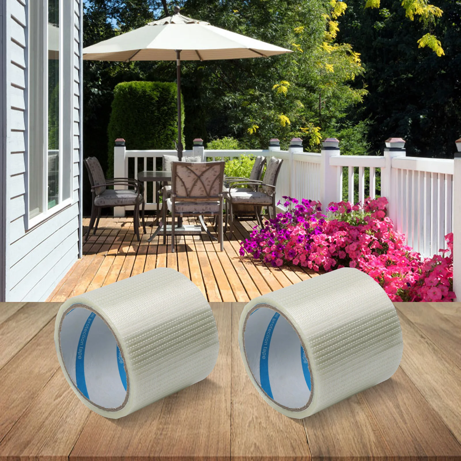 

Camping Repairs Heavy-Duty Tape Outdoor Repair Tape Heavy Duty Awning Repair Tape Fabric Patch 8cm*10m 3.14in*32.8ft